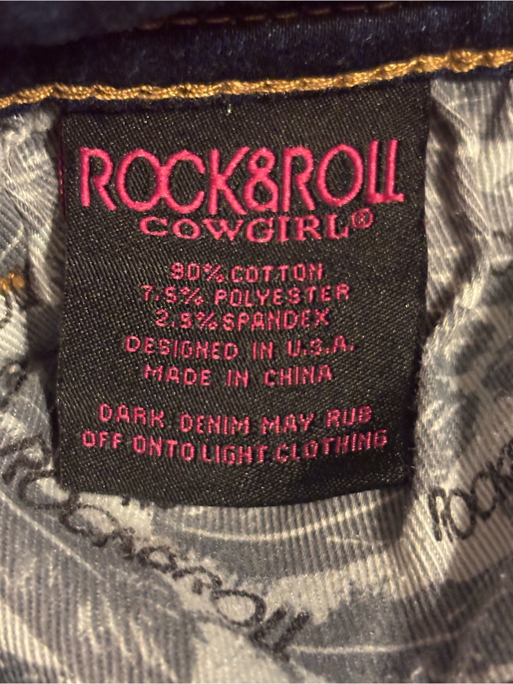 Rock & Roll Cowgirl Dark Indigo Flare Jeans - Picture 3 of 9